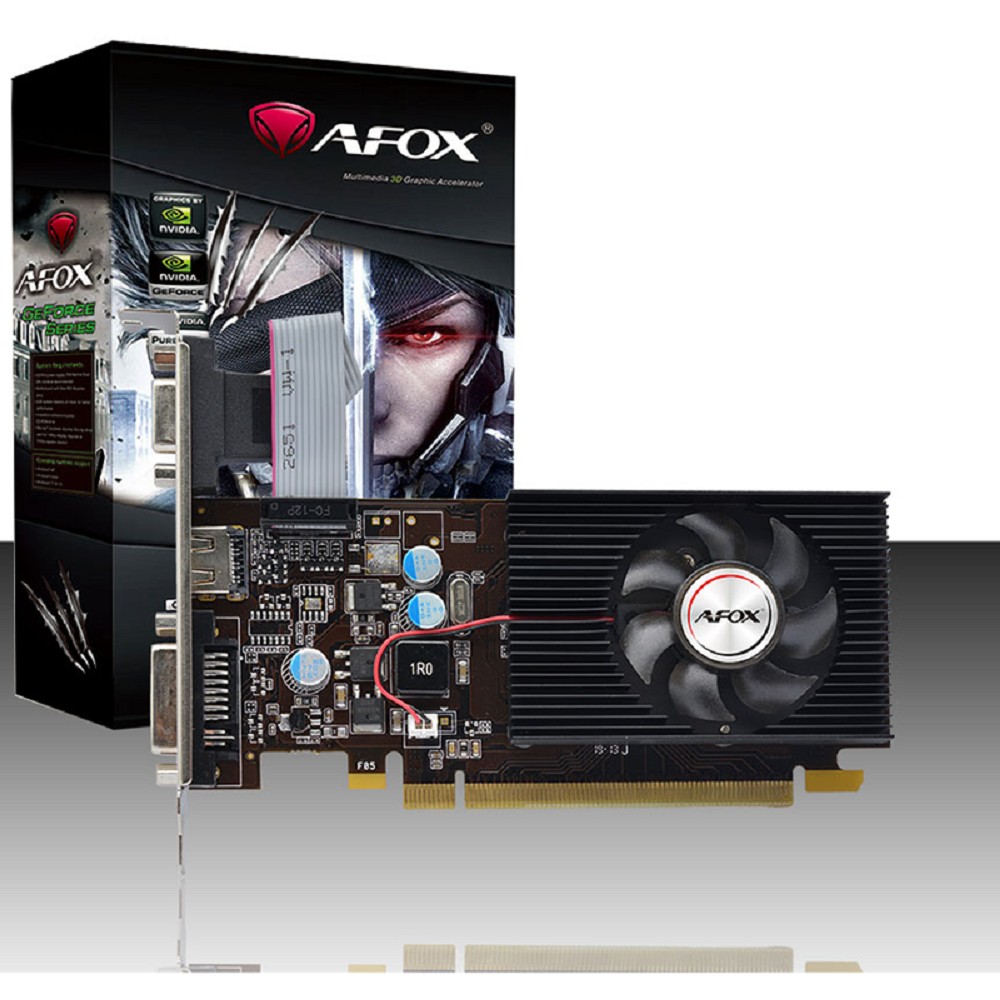 Видеокарта AFOX Geforce G210 1GB DDR3 64Bit DVI HDMI VGA LP Single Fan