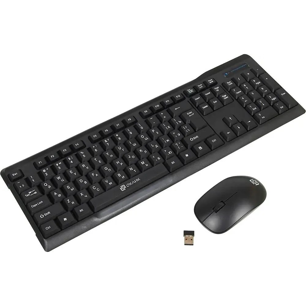 Клавиатура + мышь Oklick 230M  Black, USB, беспроводные [412900]