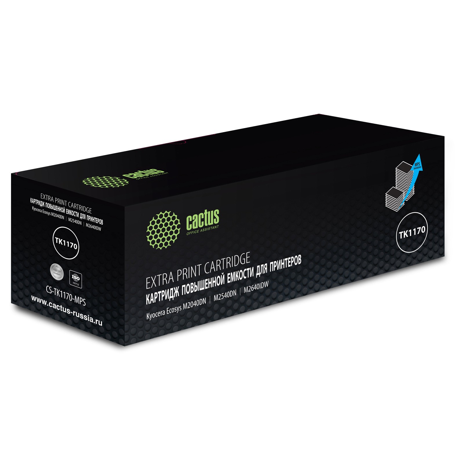 Cactus TK-1170-MPS  Тонер-картридж  для Kyocera-Mita M2040dn/M2540dn/M2640idw,  (12000стр.)   с чипом