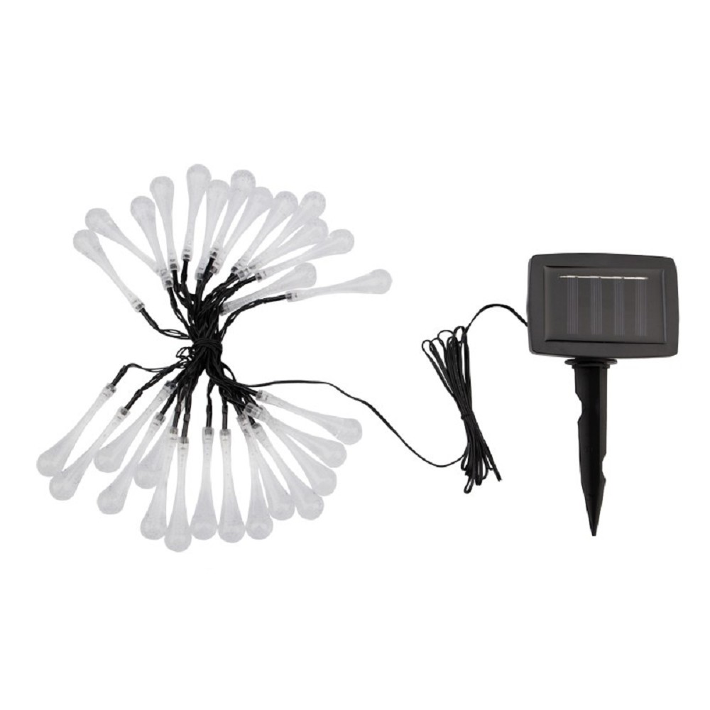 Rexant 602-239 Каскад Lamper Сталактит LED 5 м с аккумулятором и выносной солнечной панелью 1 м, IP65, 2 режима работы (мигание и постоянное)