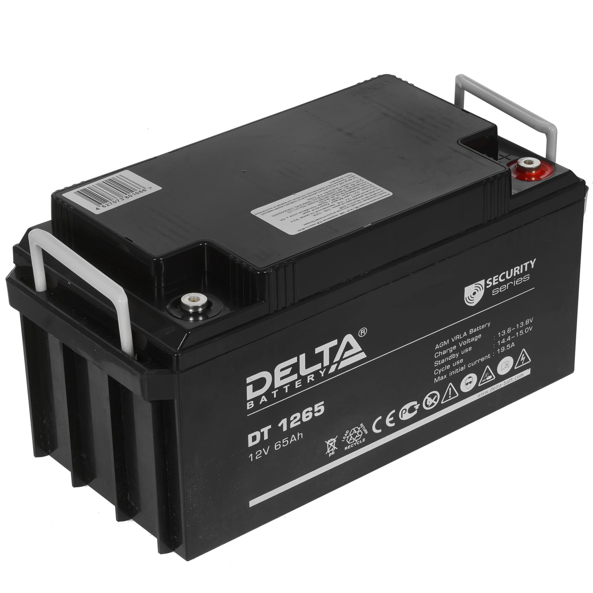 Delta DT 1265 (65 А\ч, 12В) свинцово- кислотный аккумулятор  