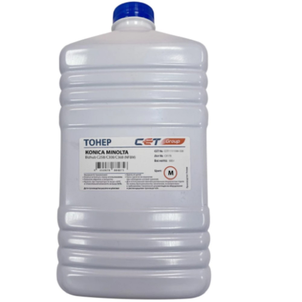 Тонер NF8M TN-324 для KONICA MINOLTA Bizhub C258/C308/C368 (CET) Magenta, 500г/бут, CET111111M-500