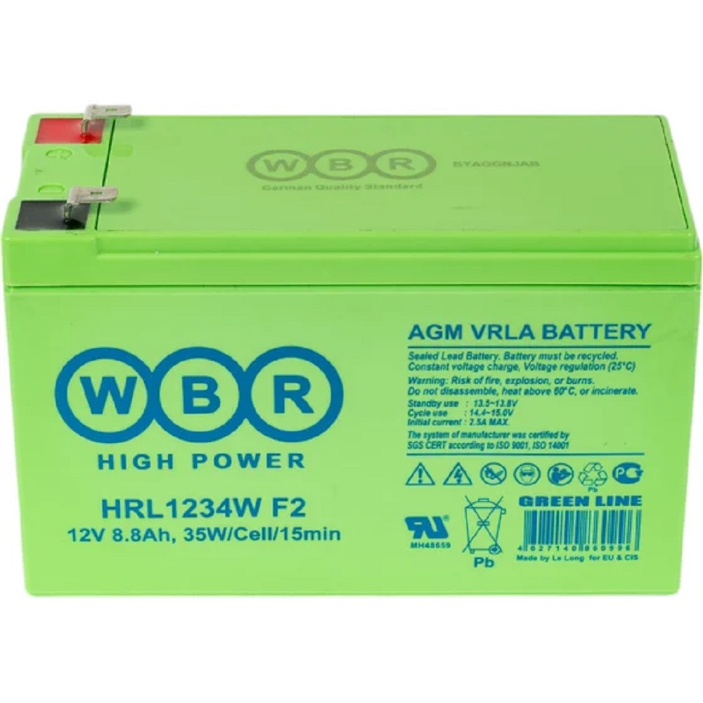 WBR Батарея HRL1234W (12V/9Ah) (F2)