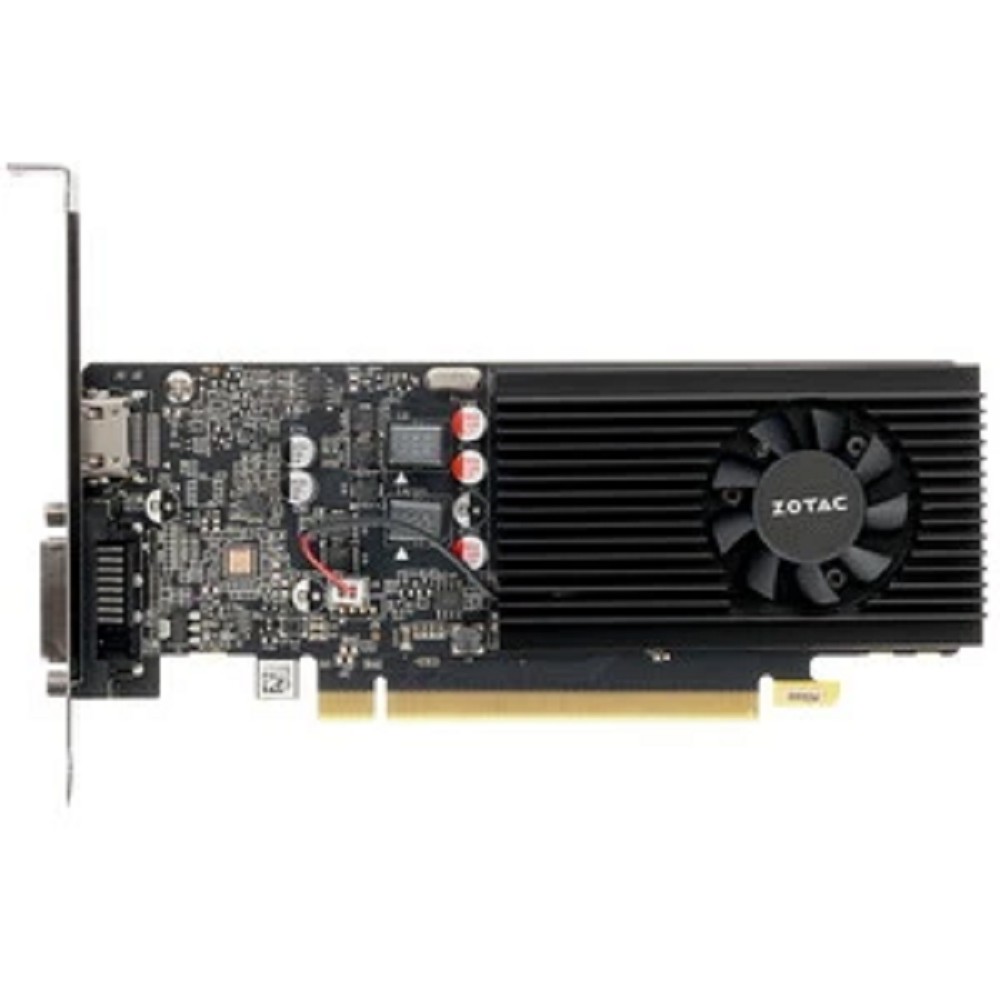 Видеокарта ZOTAC GeForce GT1030 2GB GDDR5 64bit DVI/HDMI 1FAN LP (ZT-P10300A-10L) RTL