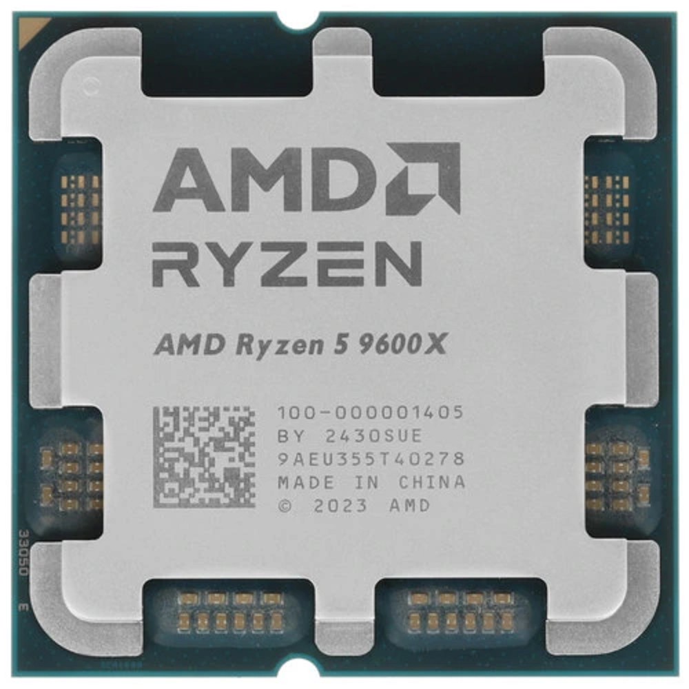 Товар с витрины. Протестирован. CPU AMD Ryzen 5 9600X OEM  (100-000001405) {Base 3,90GHz, Turbo 5,40GHz, GPU Radeon Graphics, L3 32Mb, TDP 65W, AM5}