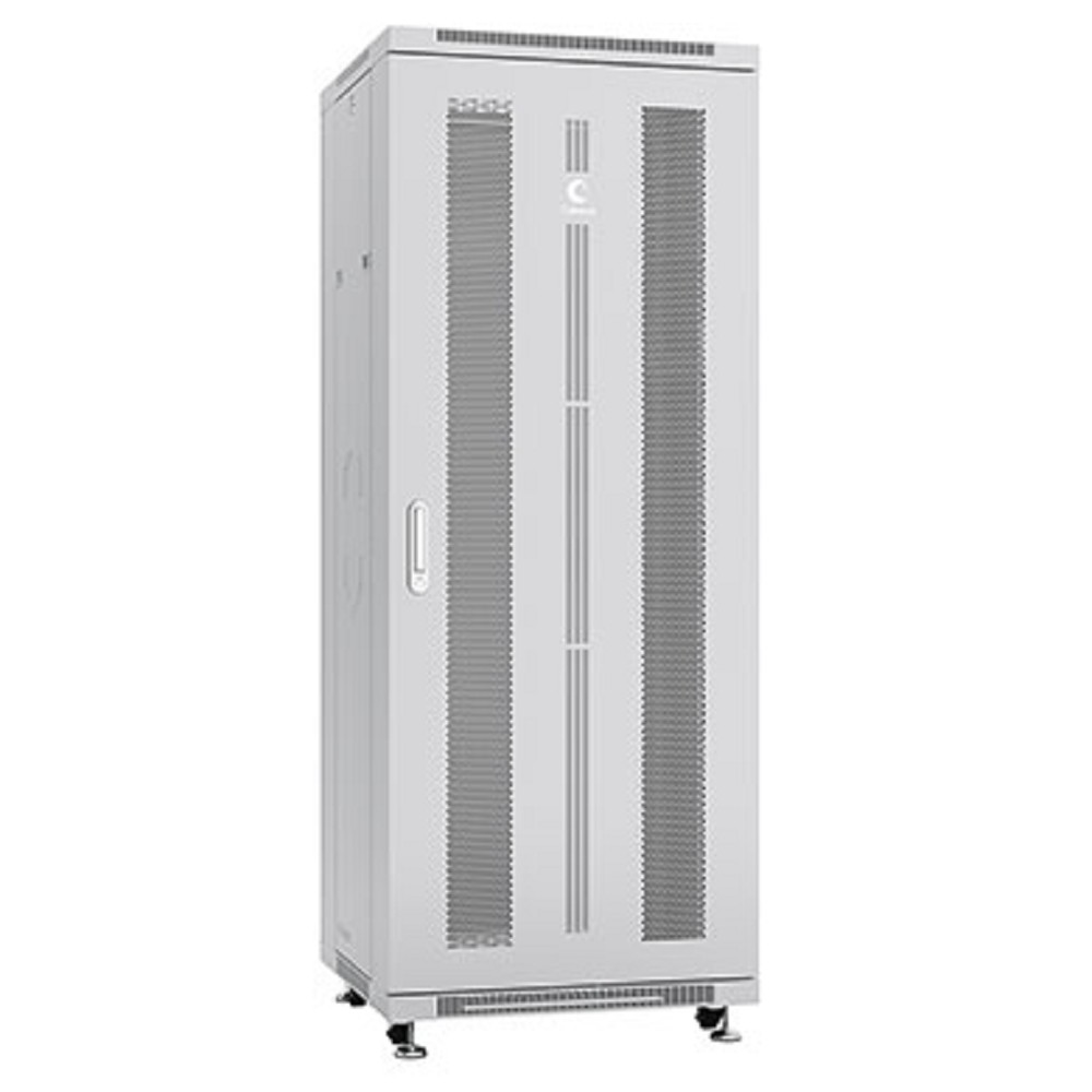 Cabeus ND-05C-32U60/60 Шкаф монтажный телекоммуникационный 19" напольный для распределительного и серверного оборудования 32U 600x600x1610mm (ШхГхВ) передняя и задняя перфорированные двери, ручка с за