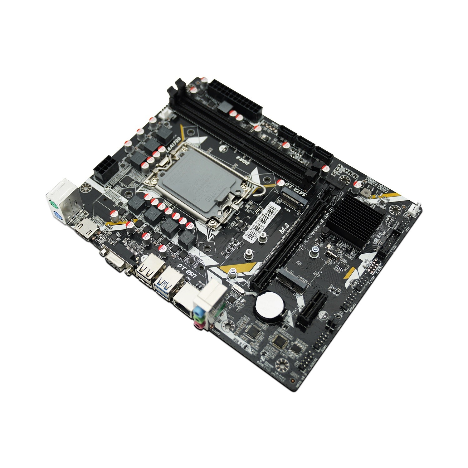 Повреждение упаковки CBR H610M { Chipset H610, Socket 1700, 2*DDR4, mATX, VGA+HDMI, 1*PCIEx16,2*PCIEx1,1*M.2(PCIe NVMe Gen3 x4 ), 3*SATA3, 2*USB2.0 + 2*USB3.0, LAN 1Gb}