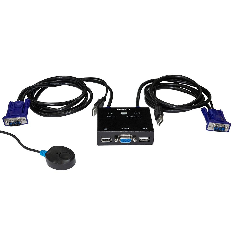 Повреждение упаковки ORIGO OKVM221/A1A 2-портовый KVM-переключатель с портами VGA и USB