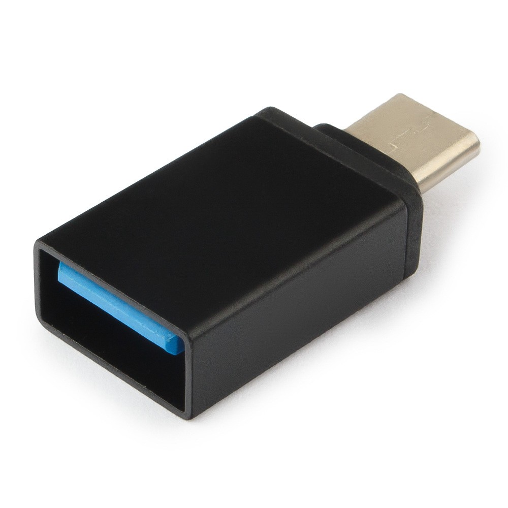 Гарнизон  Переходник USB3.0 Type-C(M)/AF, с поддержкой OTG, черный, пакет (GCC-A-USB3-CMAF)