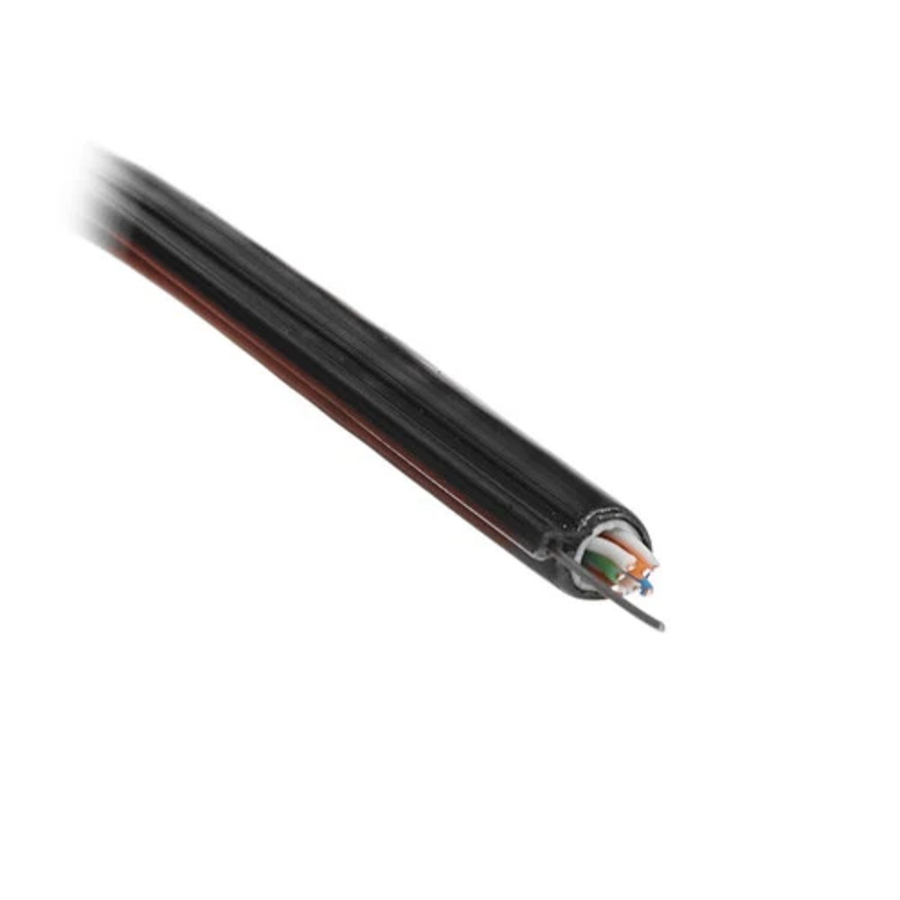 5bites Кабель US5500-305APE-M витая пара UTP/SOLID/5E/CCAG/PVC+PE/BLACK/OUTDOOR/MESSENGER/DRUM/305M