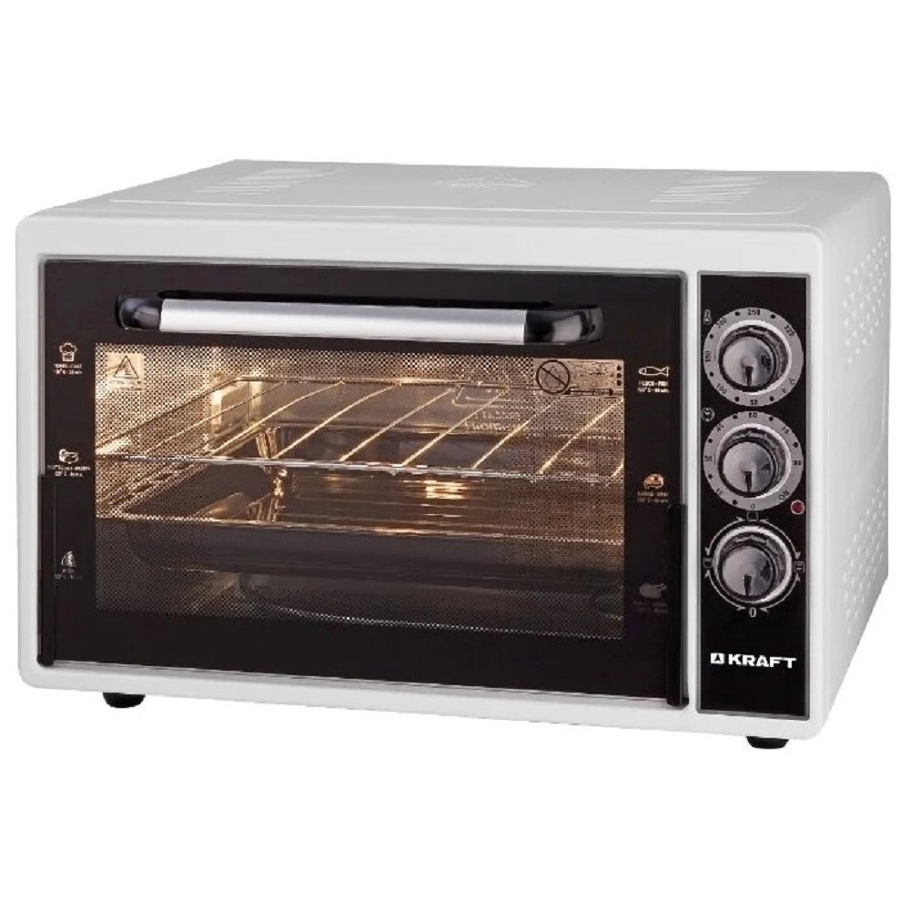 Повреждение упаковки KRAFT KF-MO 3800 W Мини-печь, 38 л, белый 
