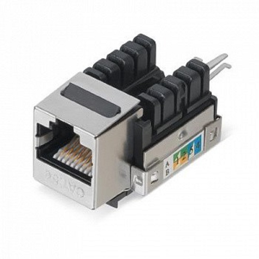 WRline Вставка Keystone Jack RJ-45, 90 градусов, категория 5e, экранированная, заделка тип 110
