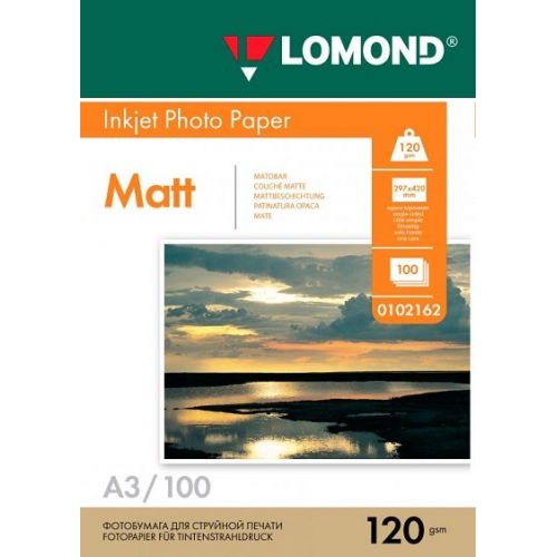 Фотобумага Lomond 0102162 A3/120г/м2/100л./белый матовое для струйной печати