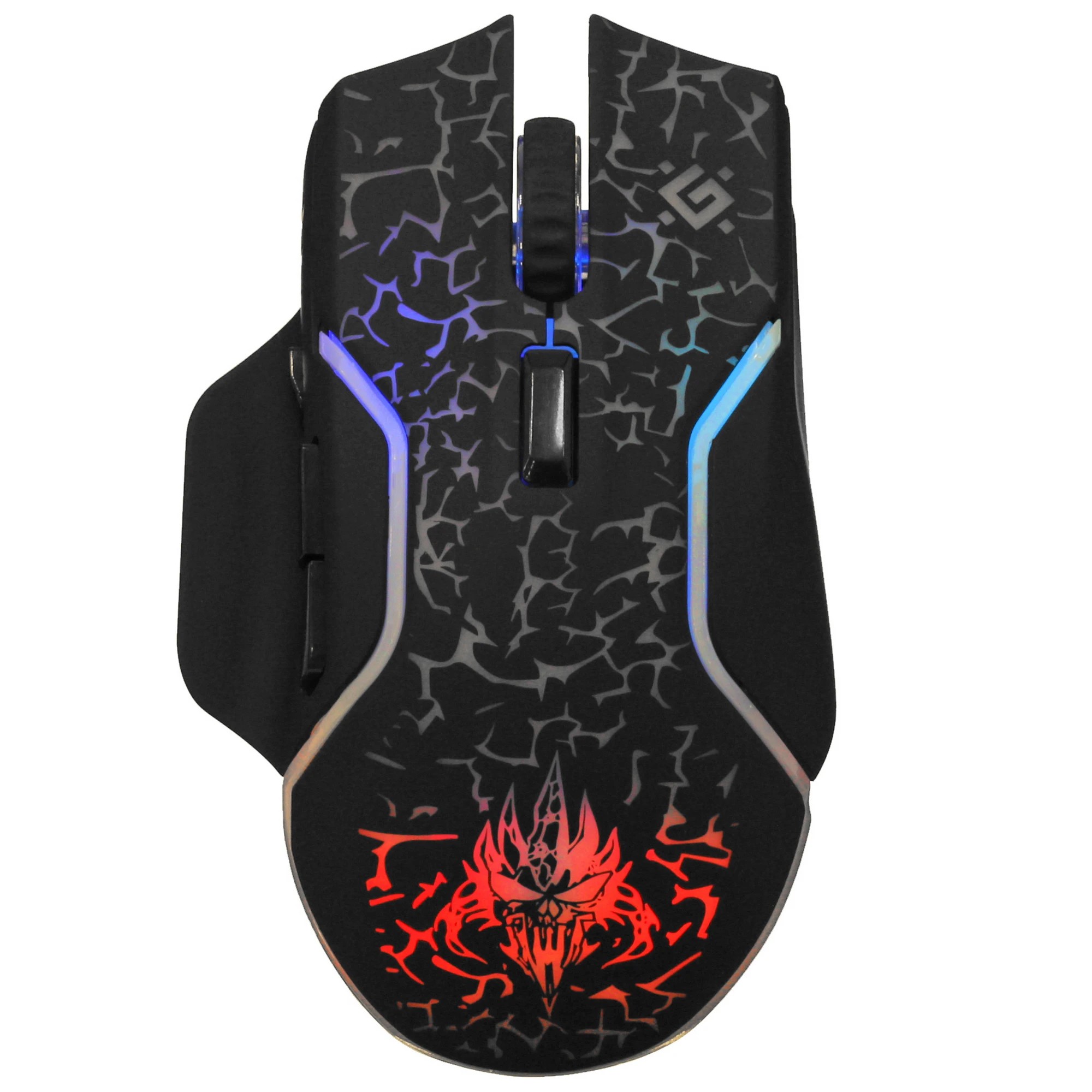 Беспроводная игровая мышь Defender Oneshot GM-067 черный,LED,7D,300 мАч, 3200dpi  [52067]