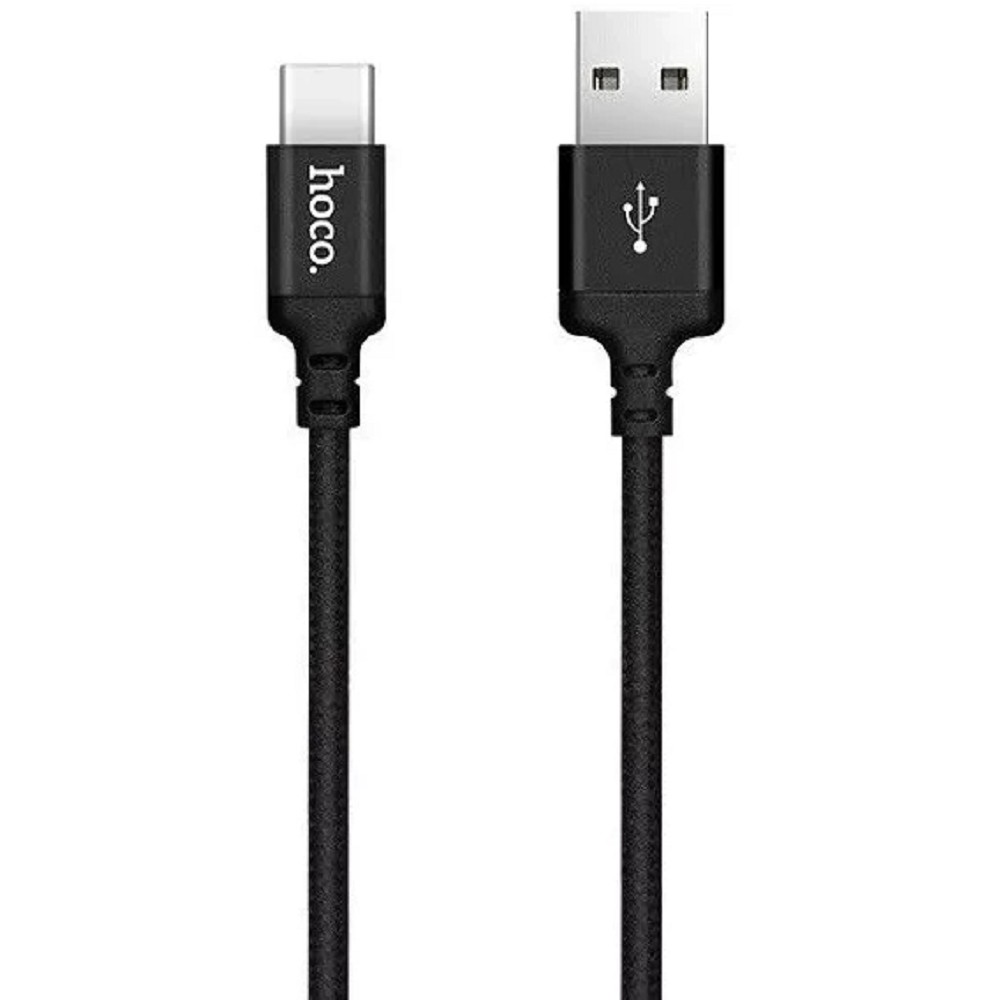HOCO HC-62929 X14/ USB кабель Type-C/ 2m/ 1.7A/ Нейлон/ Black