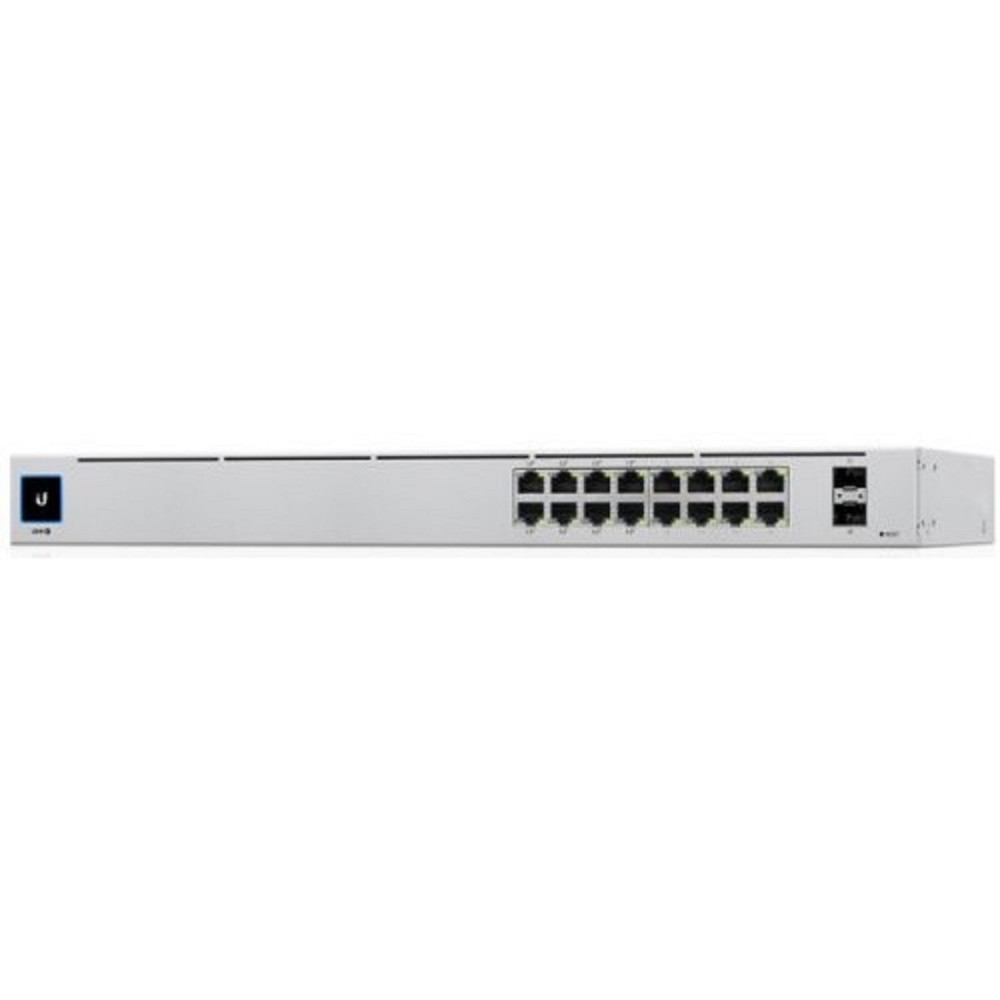 UBIQUITI USW-16-POE PoE-коммутатор в стойку, 16х 1G RJ45, 2х SFP, раздача 42 Вт 