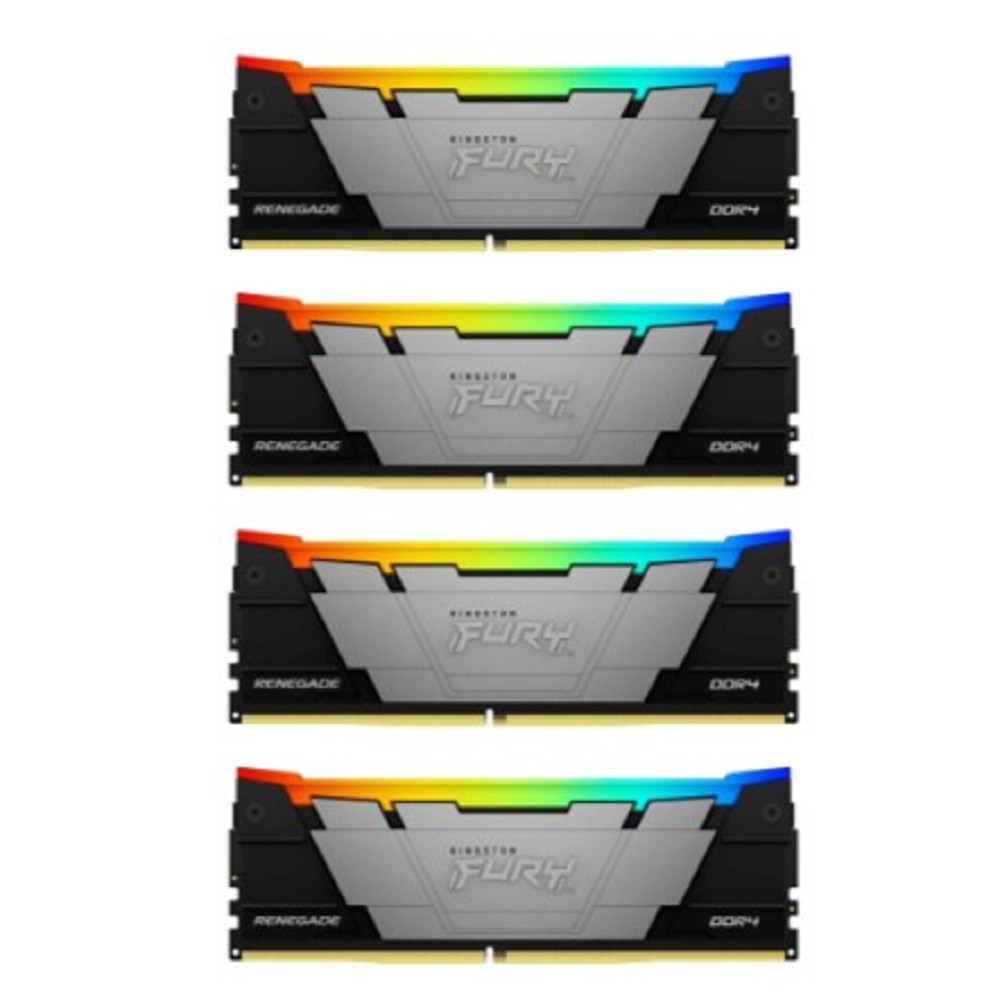 Kingston DDR4 DIMM 64GB 3600MT/s CL16 (Kit of4)1Gx8 FURYRenegadeRGB