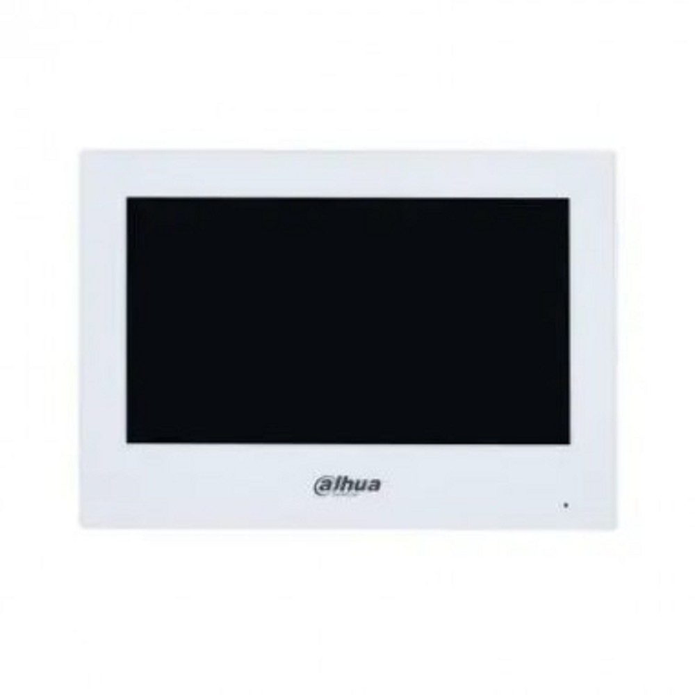 DAHUA DHI-VTH2621GW-P Видеодомофон IP 7 дюймовый, белый, ёмкостной сенсорный экран, питание DC 12В/PoE