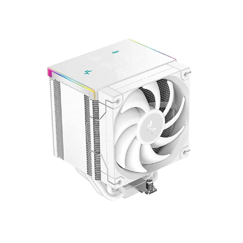 Cooler Deepcool AK500 Digital Pro Soc-AM5/AM4/1200/1700/1851 белый 4-pin 25dB Al+Cu LCD 240W 1346gr Ret (R-AK500-WHAPMN-G)