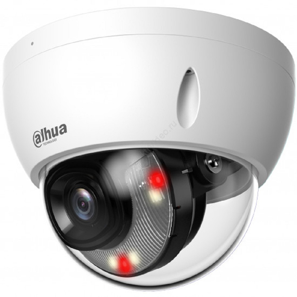 DAHUA DH-IPC-HDBW2249EP-S-IL-0360B Уличная купольная IP-видеокамера SmartDualLight с ИИ 2Мп; 1/2.8” CMOS; объектив 3.6мм; WDR(120дБ);  сжатие: H.265+, H.265, H.264+, H.264, MJPEG; 2 поток