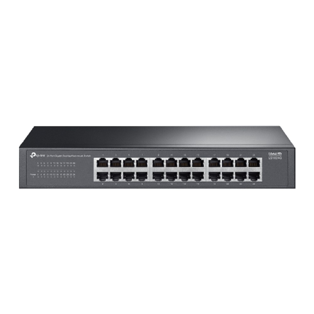 TP-Link LS1024G Коммутатор с 24 гигабитными портами для размещения на столе или в стойке