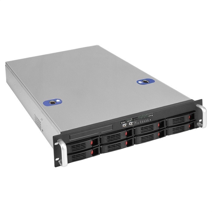 Exegate EX294564RUS Серверная платформа ExeGate Pro 2U660-HS08 <RM 19", высота 2U, глубина 660, Redundant БП 2x1200W, 8xHotSwap, USB>