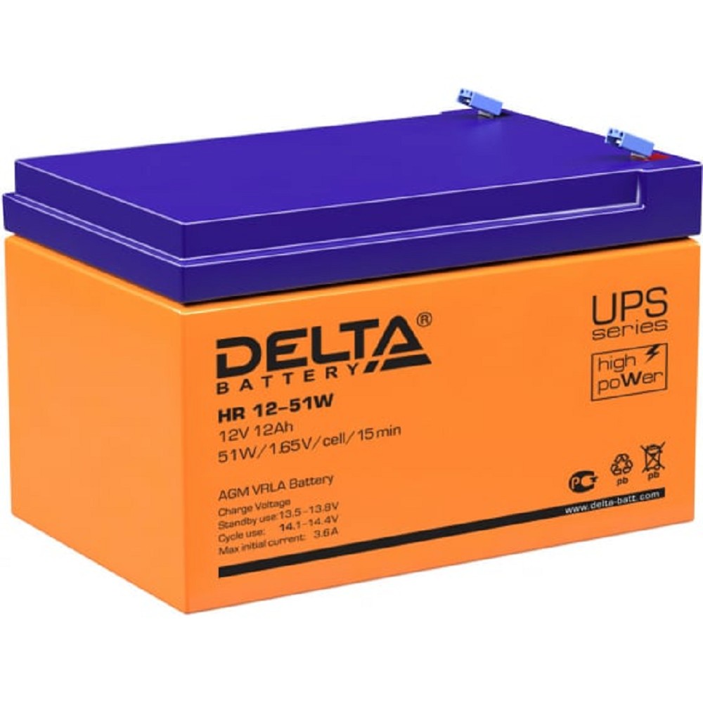Аккумуляторная батарея Delta HR 12-51 W   