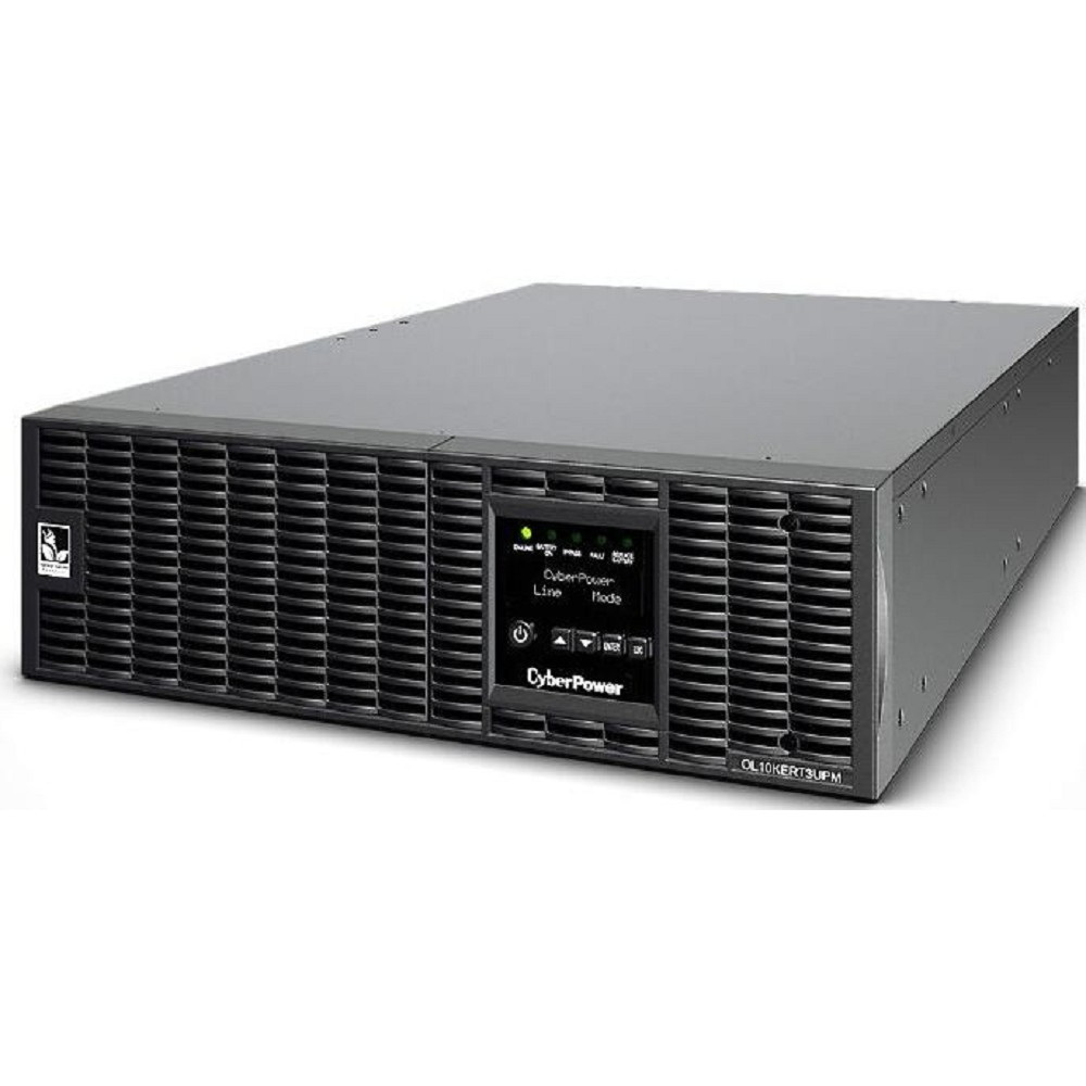 ИБП CyberPower OL10KERT3UPM {Online, 10kVA/10kW USB/RS-232/Dry/EPO/SNMPslot/RJ11/45/ВБМ (4 С13, 4 C19, клеммная колодка) без АКБ}