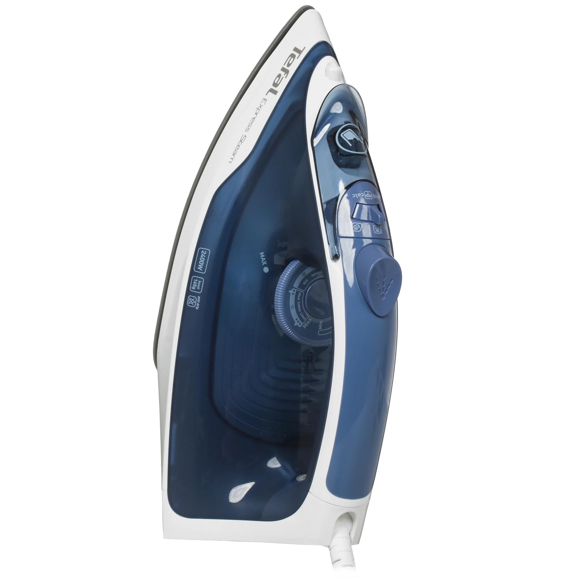 TEFAL FV2837E0 Утюг, 2400Вт, 190г, белый/синий