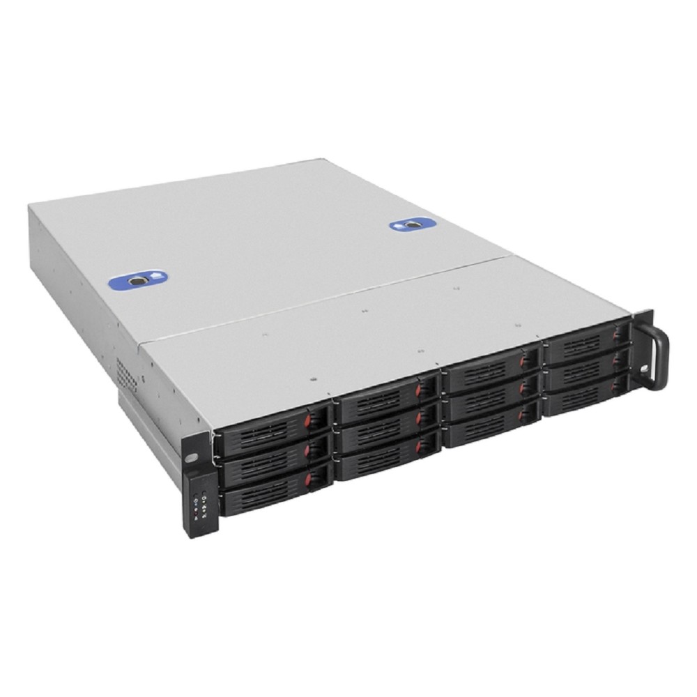 Exegate EX292490RUS Серверный корпус ExeGate Pro 2U660-HS12 <RM 19", высота 2U, глубина 660, без БП, 12xHotSwap, >