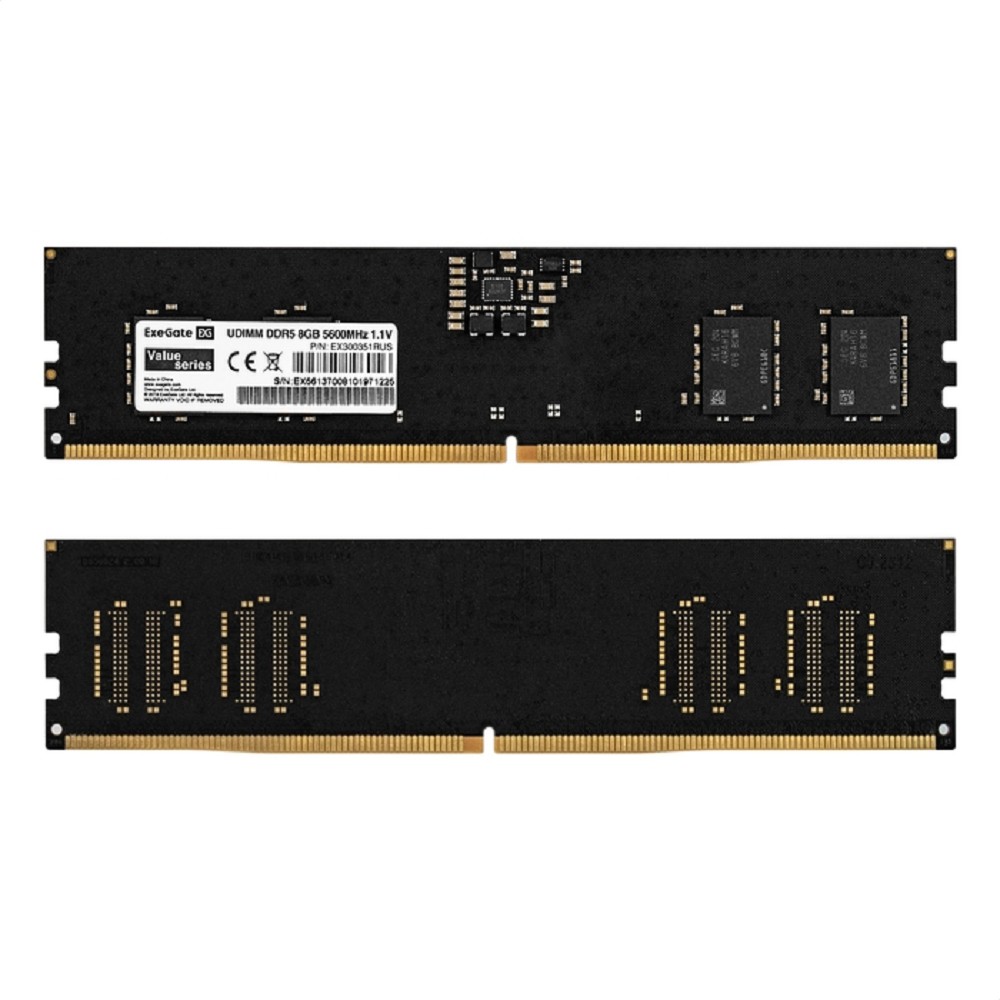 Exegate DDR5 DIMM 8GB EX300351RUS Модуль памяти ExeGate Value<PC5-44800> 5600MHz