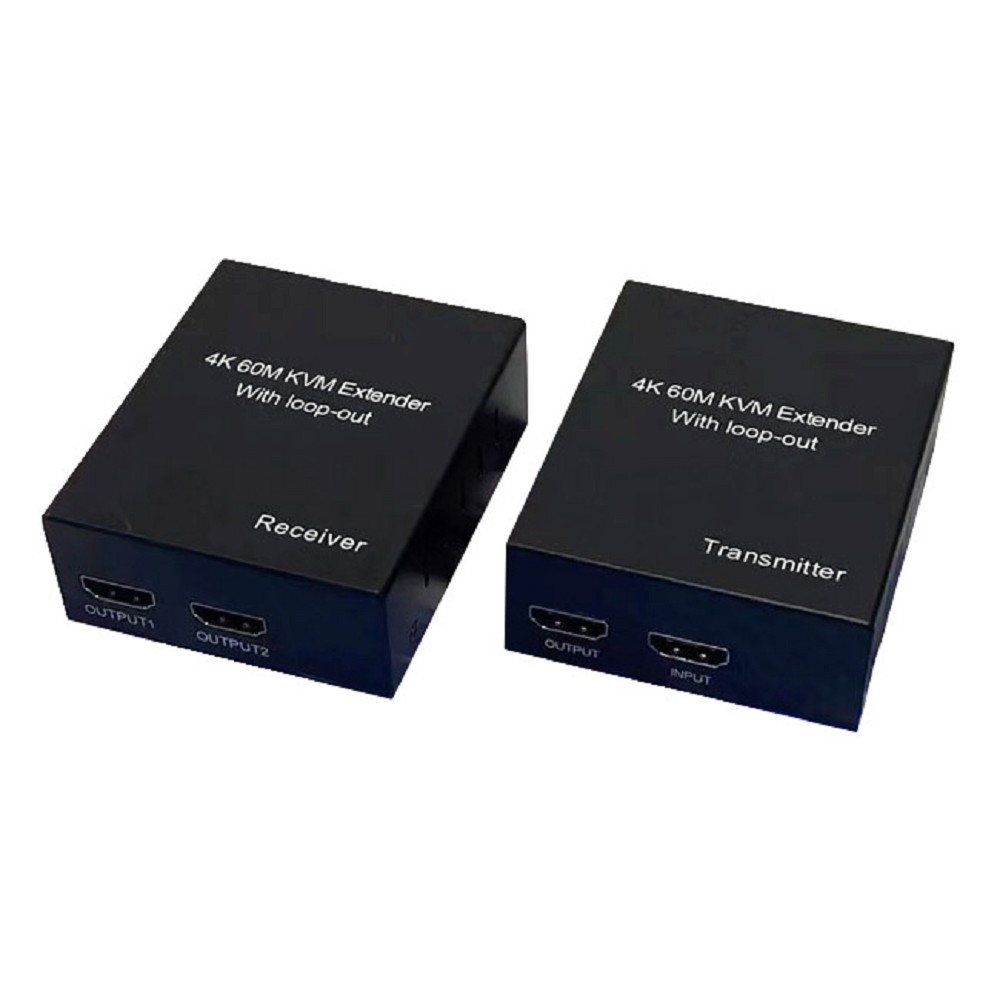 ORIENT VE045HSP, HDMI Extender/Splitter (Tx+Rx), активный удлинитель до 60 м по витой паре Cat5e/6, HDMI 1.4b, 4K@30Hz/ 1080p@60Hz, HDCP, доп.выход HDMI (loop-out), (33463)