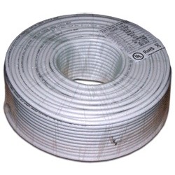 Кабель коаксиальный Lanmaster TWT-RG6U-CS48/1-WH RG-6/U F/UTP общий экран 75Om PVC внутренний 100м белый
