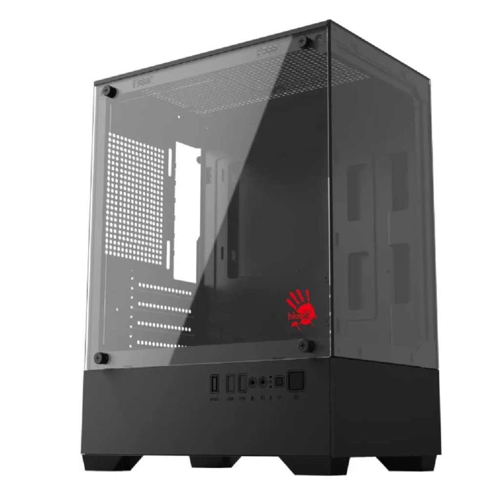 Корпус Bloody CC-125 черный без БП mATX 5x120mm 2xUSB2.0 1xUSB3.0 audio bott PSU