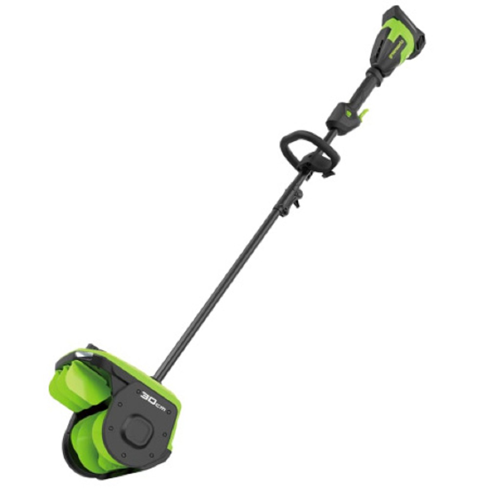 Greenworks Снегоуборщик аккумуляторный GD40SS2, (40V, 30 см, с регулируемым направлением выброса, бесщеточный, с 1хАКБ 4 Ач и ЗУ) [2603107UB]