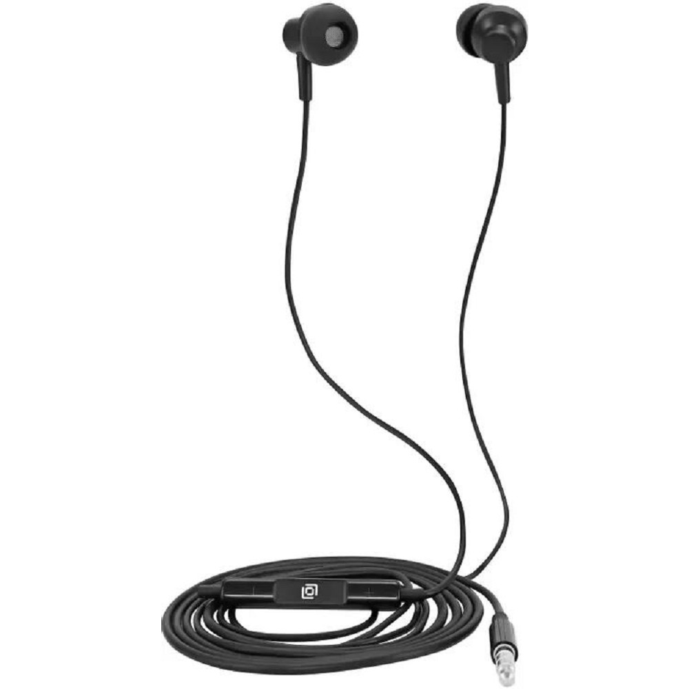 Oklick Гарнитура внутриканальные Оклик HS-S-230 1.2м черный проводные (SS-E188B)