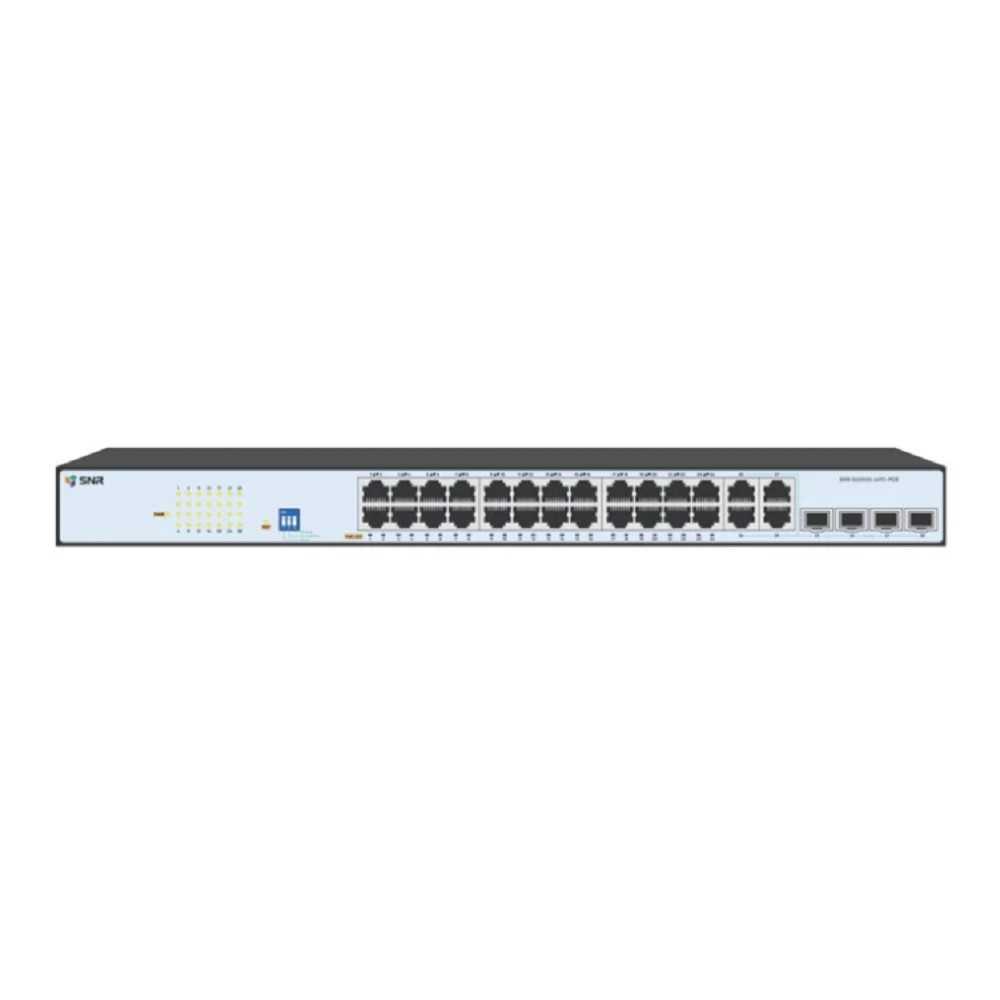 SNR SNR-S2300G-24TC Управляемый Web-smart коммутатор уровня 2, 24 порта 10/100/1000Base-T, 4 порта Combo 10/100/1000Base-T|100/1000Base-X SFP, встроенный БП ~220V AC