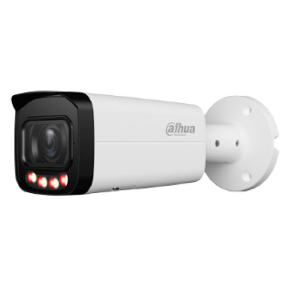 DAHUA DH-IPC-HFW2849TP-ZAS-IL Уличная цилиндрическая IP-видеокамера SmartDualLight 8Мп, 1/2.7” CMOS, моторизованный объектив 2.7~13.5мм, видеоаналитика, микрофон, ИК 60м, LED 60м, IP67, IK10