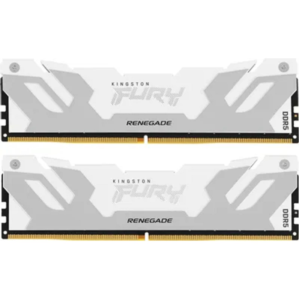 Память оперативная/ Kingston 64GB 6400MT/s DDR5 CL32 DIMM (Kit of 2) FURY Renegade White XMP