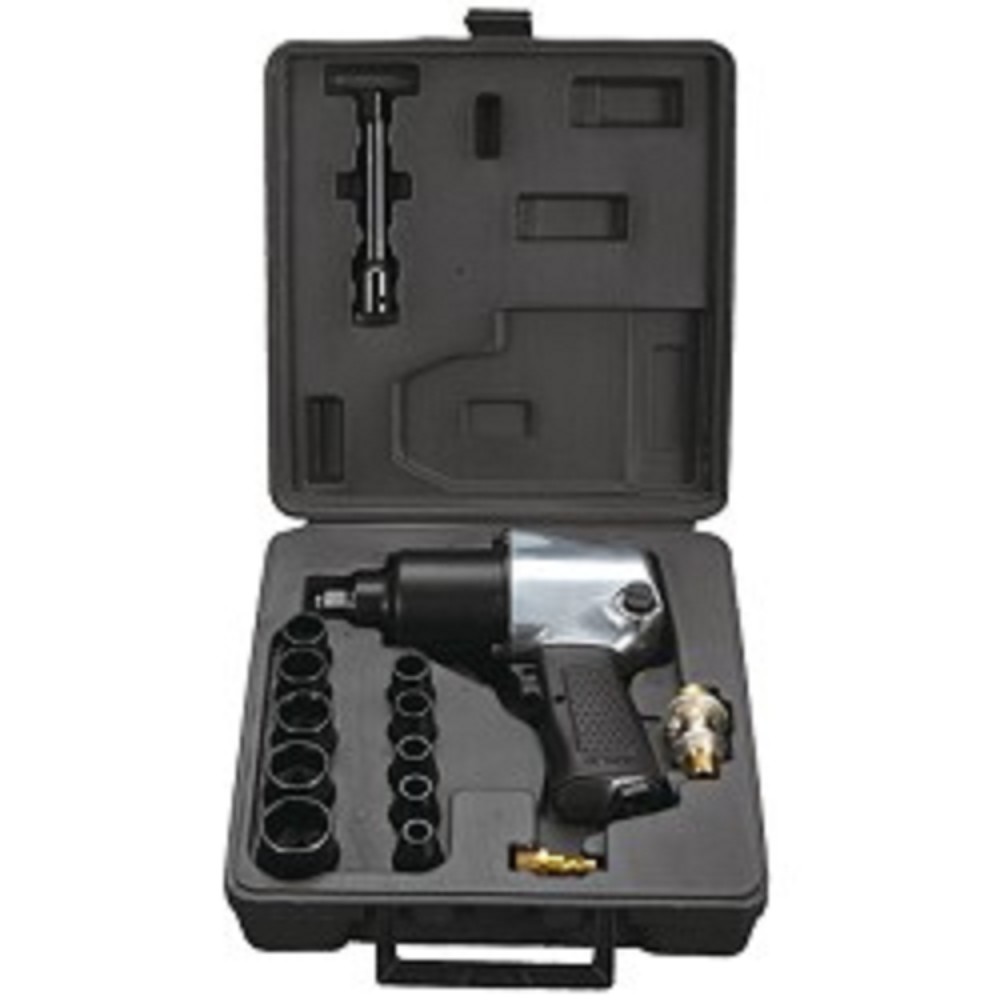 FUBAG IW580 1/2" Пневмогайковерт ударный [100191] {226л/м_576Нм_6.3бар_1/2" + набор головок_кейс} 