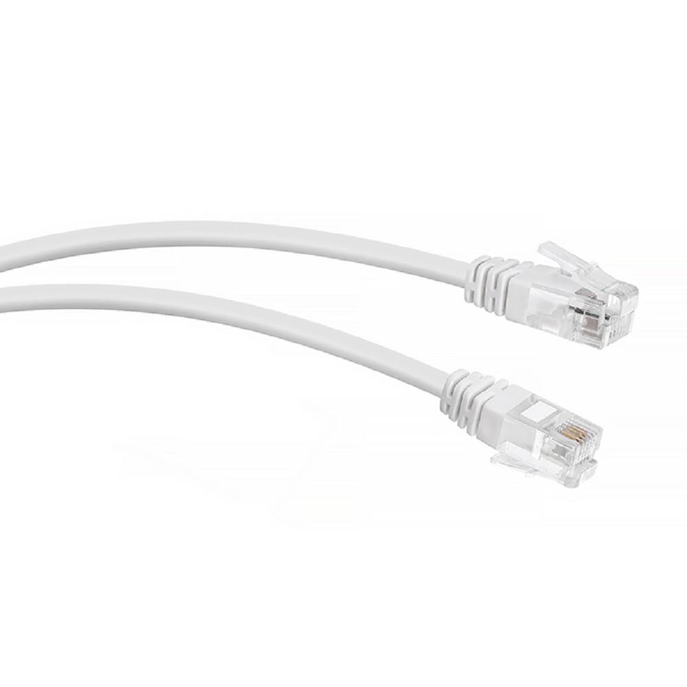 Cabeus PC-TEL-RJ12-10m Патч-корд телефонный 2х6р4с, белый, PVC, 10 м