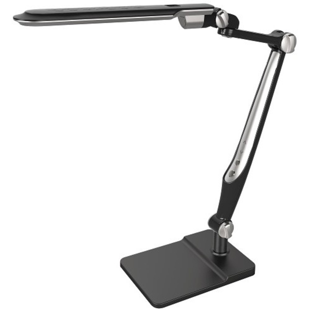 Camelion KD-831  C02 черн LED (Свет-к наст.10 Вт,230В, осн+струбц.,600 лм,сенс.рег.ярк и цвет.тем)