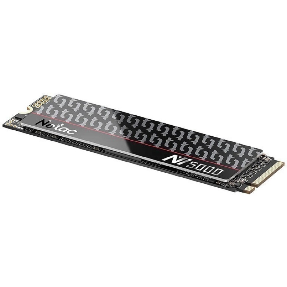 Твердотельный накопитель SSD M.2 Netac 2.0Tb NV5000t Series <NT01NV5000t-2T0-E4X> Retail (PCI-E 4.0 x4, up to 4800/4400MBs, 3D NAND, 1280TBW, NVMe 1.4, 22х80mm, heat spreader)