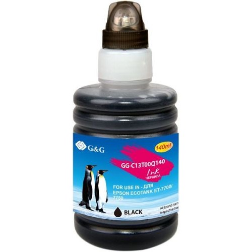 Чернила G&amp;G GG-C13T00Q140 черный140мл для Epson EcoTank 7700/7750
