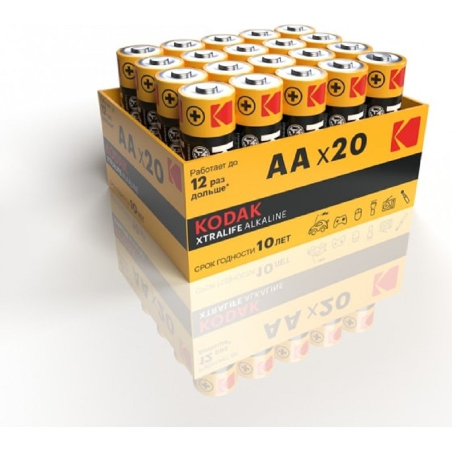 Kodak LR06-20 Bulk Xtralife Alkaline (20/360/21600) (20 шт. в уп-ке)