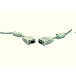 Gembird/Cablexpert CC-PPVGA-10, Кабель VGA Premium  15M/15M, 3.0м, белый, тройной экран, феррит.кольца 