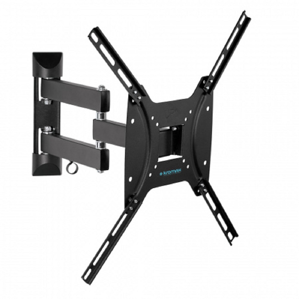 Kromax OPTIMA-404 black {Кронштейн для LED/LCD телевизоров 15"-55", max 25 кг, настенный, 5 ст свободы, наклон +5°-12°, поворот ±90°, от стены 68.5-322 мм, max VESA 400x400 мм}