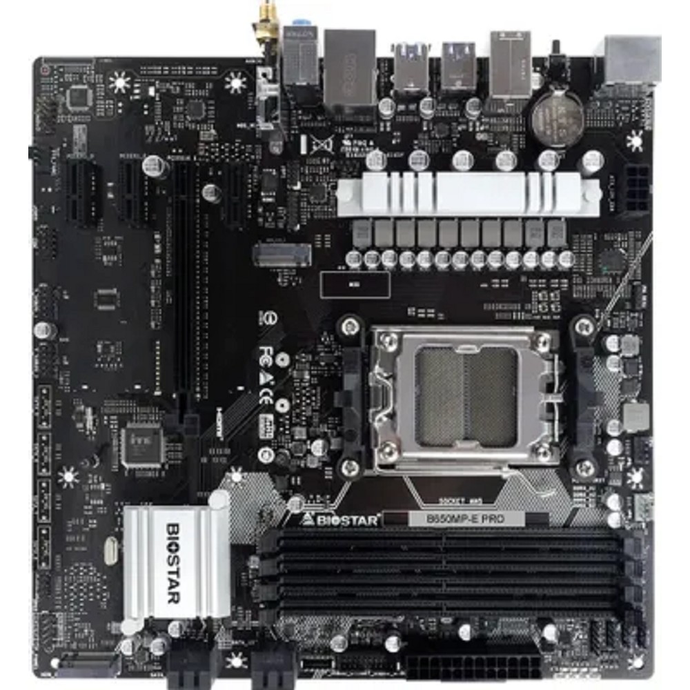 Biostar B650MP-E Pro {SocketAM5 AMD B650 4xDDR5 mATX AC`97 8ch(7.1) 2.5Gg RAID+HDMI}