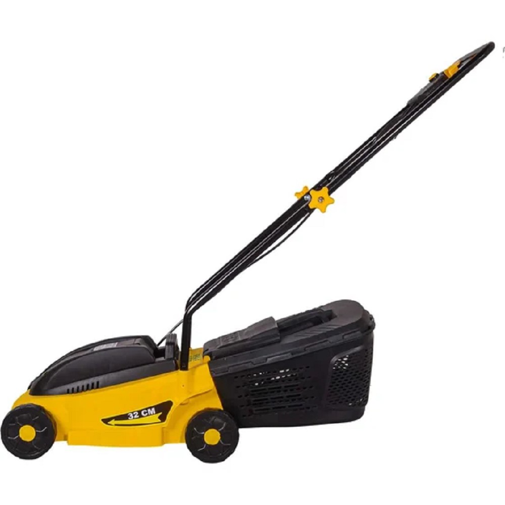 Huter ELM-1100 Газонокосилка электрическая [70/4/2] { 220В, 1,1 кВт, высота среза 28 / 45 / 55 мм, ширина среза 380 мм, объем травосборника 28 л }