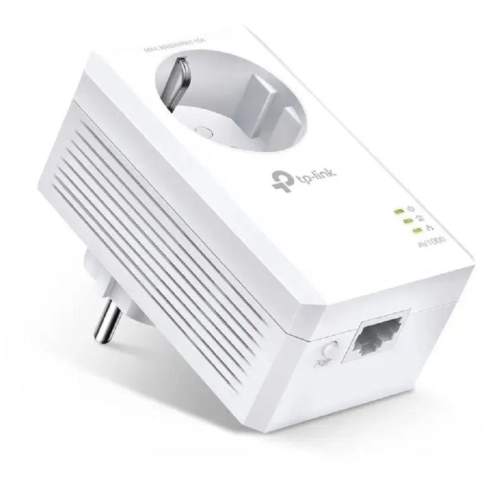 TP-Link TL-PA7017P AV1000 Гигабитный Powerline-адаптер со встроенной розеткой